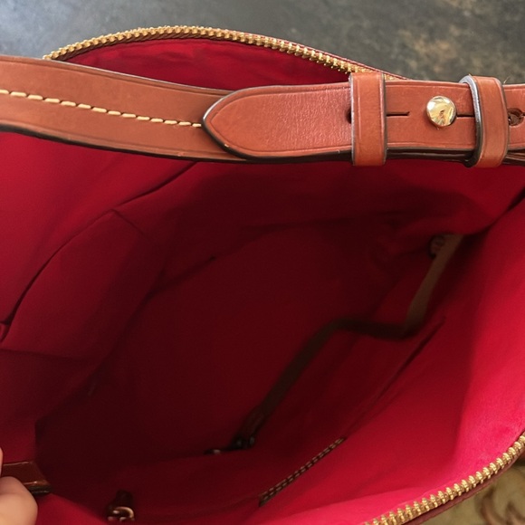 Dooney & Bourke shoulder purse. Burgundy colored. Like new. - Picture 3 of 6